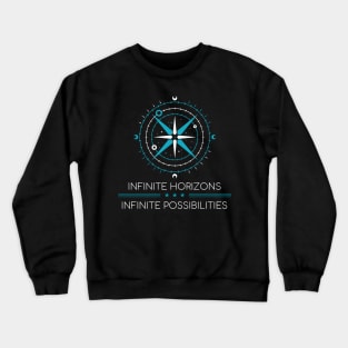 Infinite Horizons Infinite Possibilities Space Crewneck Sweatshirt